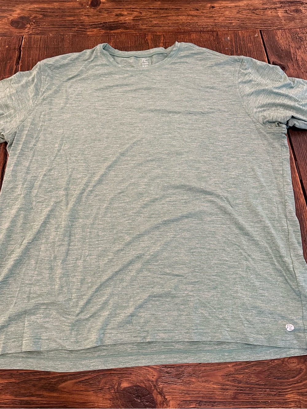 Rhoback Men's Heathered Light green Crew Neck T-Shirt